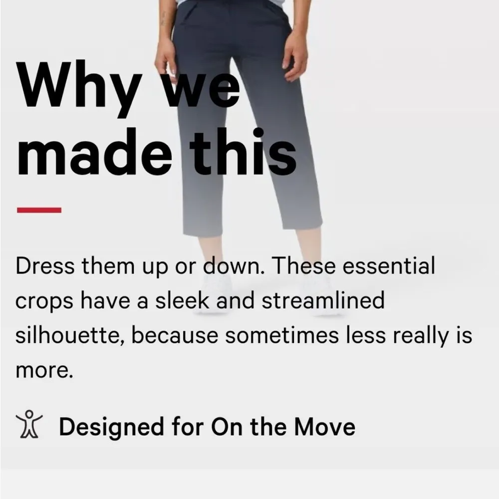 Lululemon Ease Back In Crop 23” in night sea color - Image 3