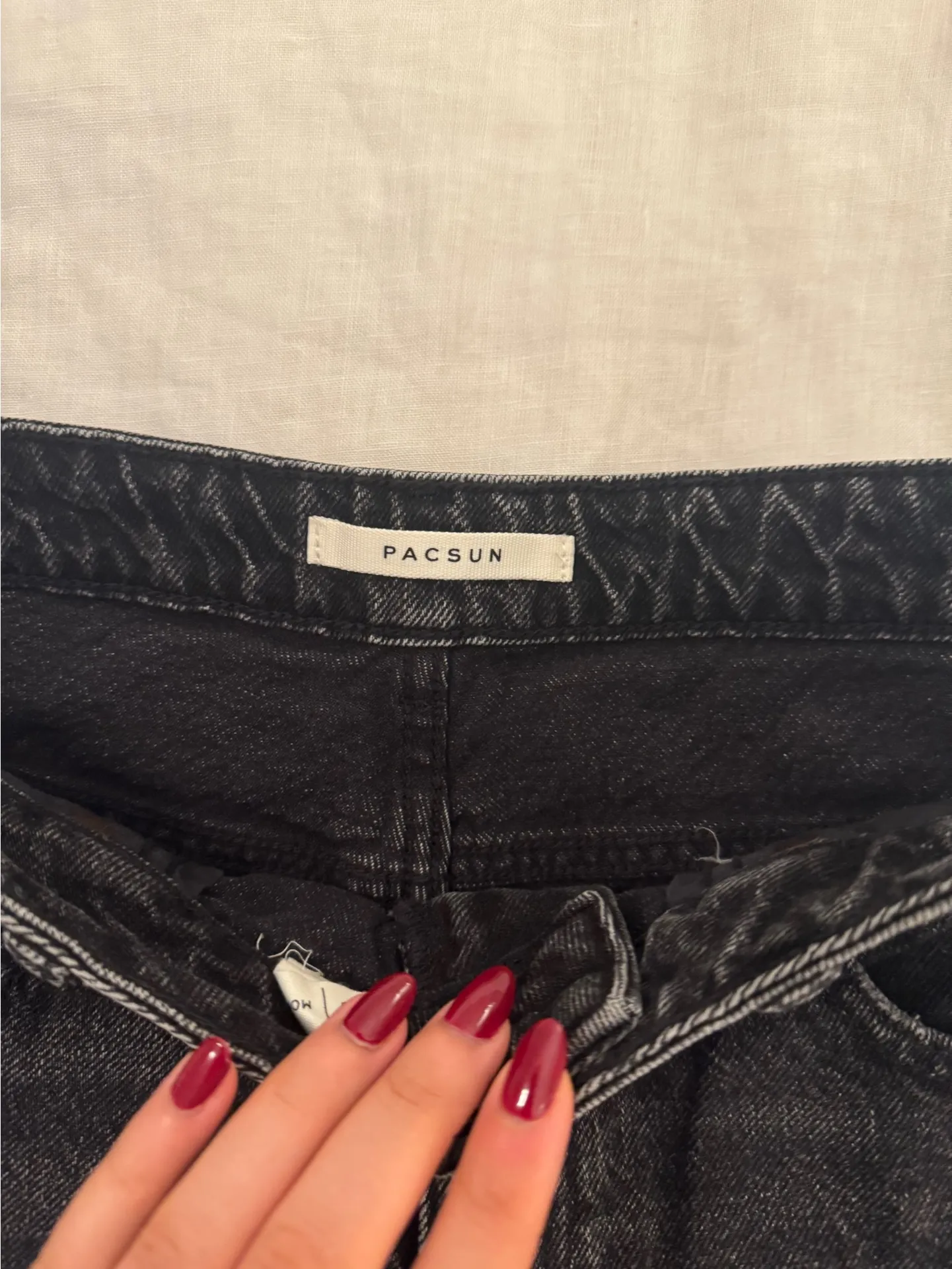 PacSun Black Jean Shorts  - Image 2