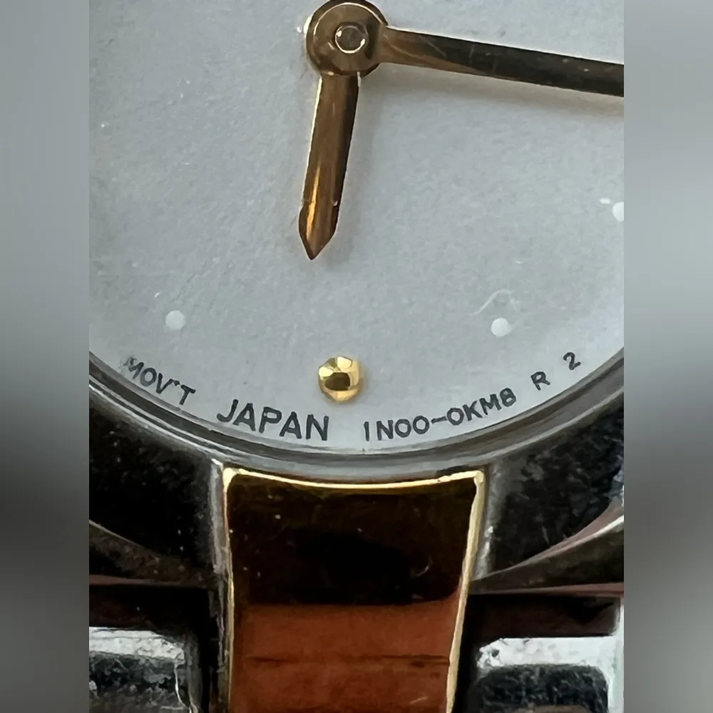 Seiko Ladies Watch Two-Tone Bracelet White Dial Gold-Tone Hands New Battery - Image 7