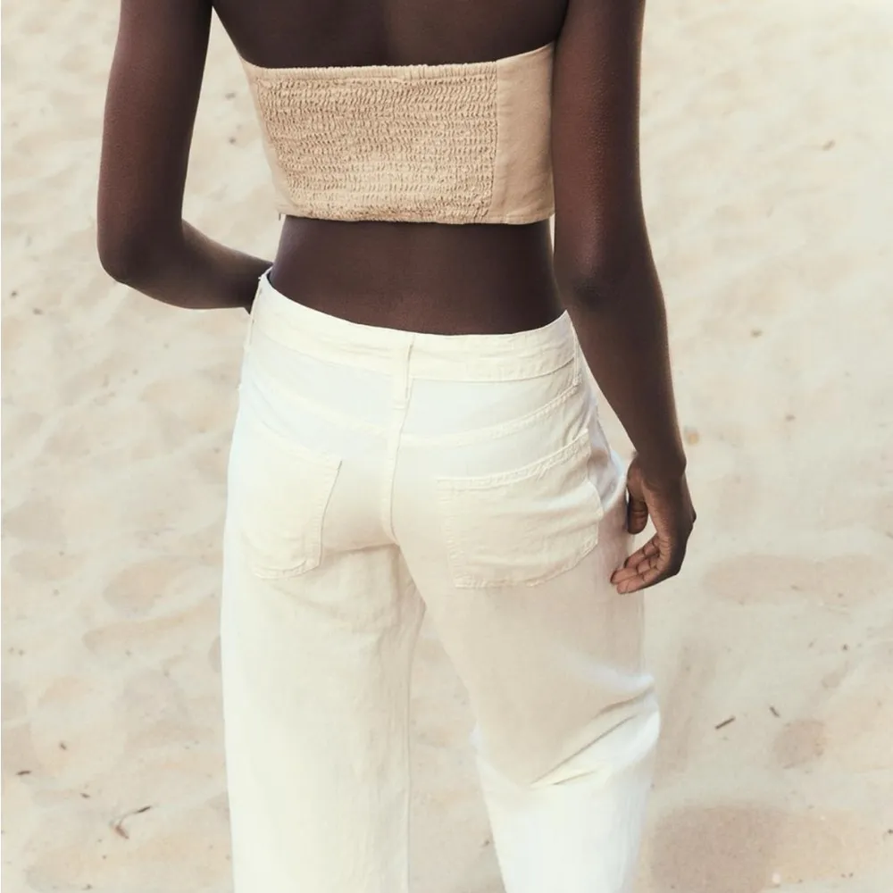 ZARA Textured Flower Top - Image 4