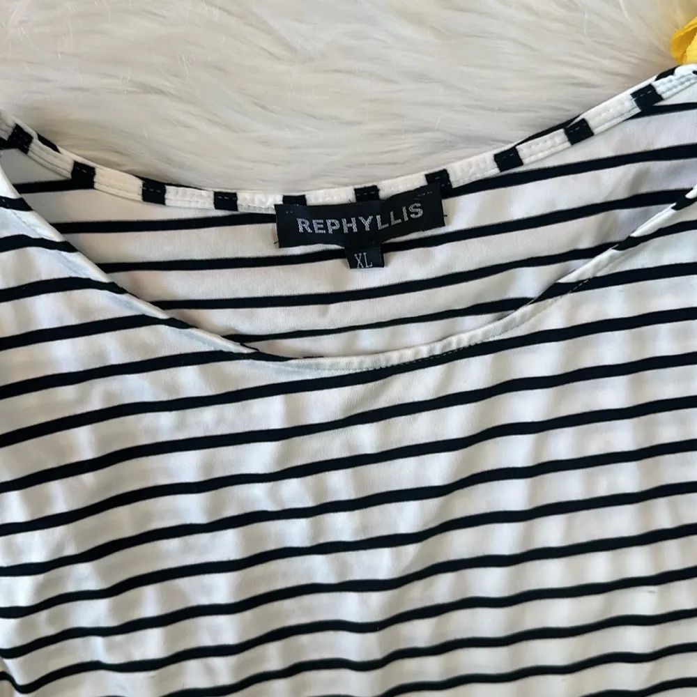 Women 3/4 Sleeve Striped Work Wear Business Cocktail Pencil Dress Size X - Image 5