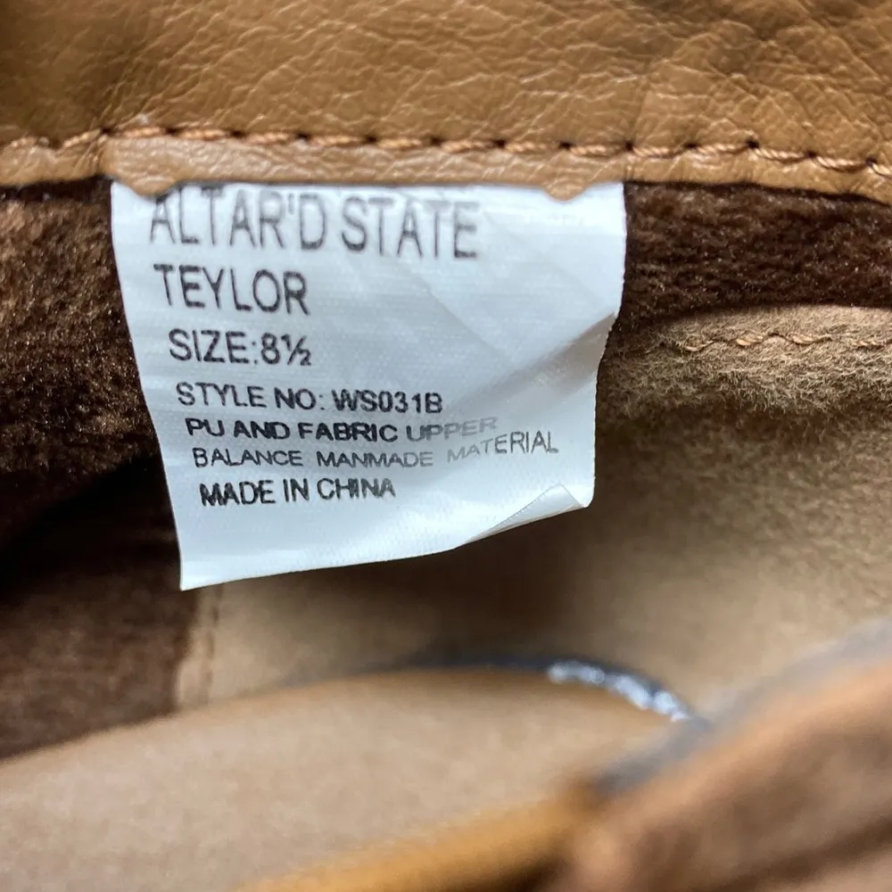 Altar’d State Distressed Stud Ankle Boots New 8.5 - Image 6