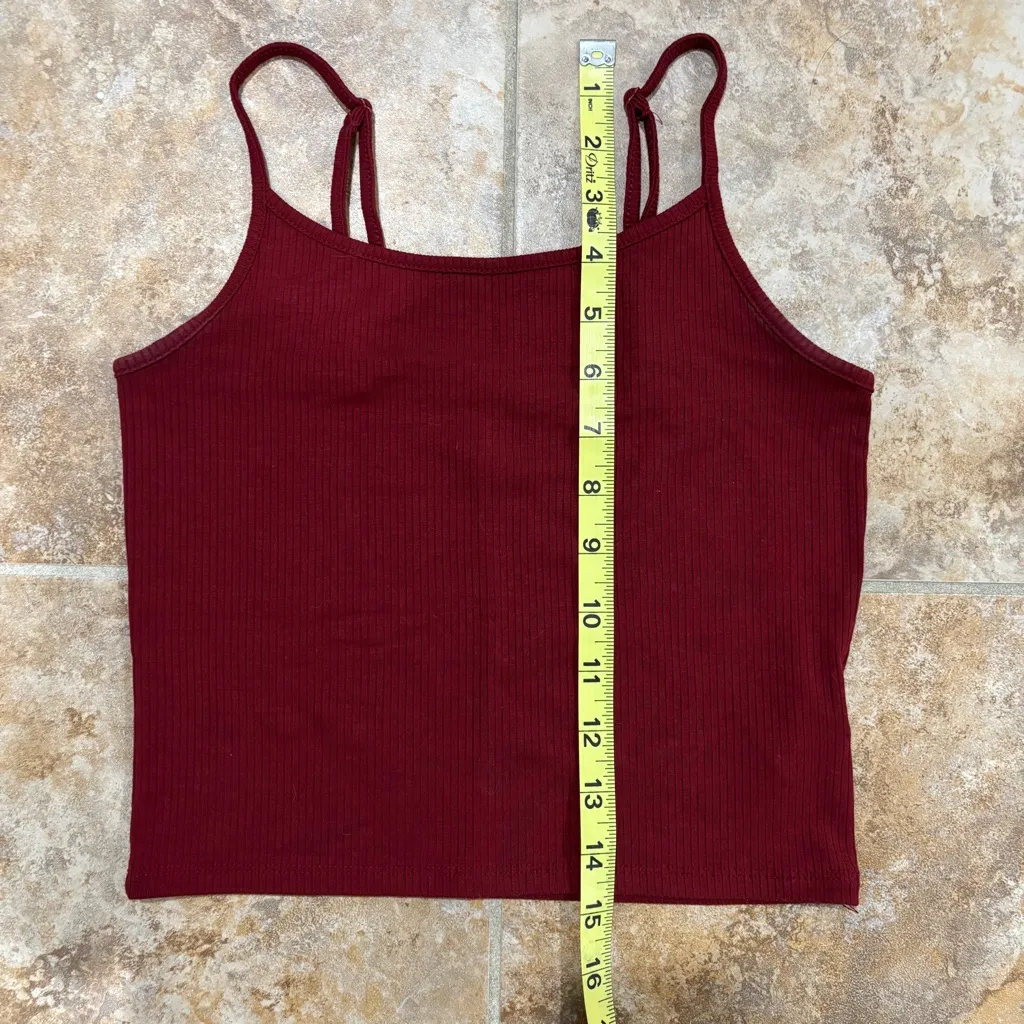 American Eagle Ribbed Spaghetti Strap Cropped Tank Tops - Bundle of 3 - Image 7