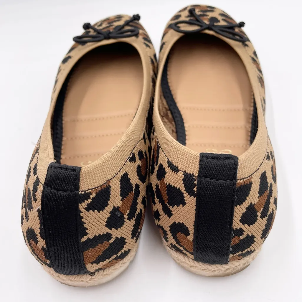Kelly & Katie Lace Cushioned Leopard Print Espadrille Fabric Ballet Flats Size 9 - Image 7