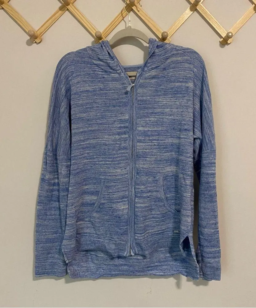Ugg Willa Blue Night Sky Knit Full Zip Hoodie size Large - Image 3