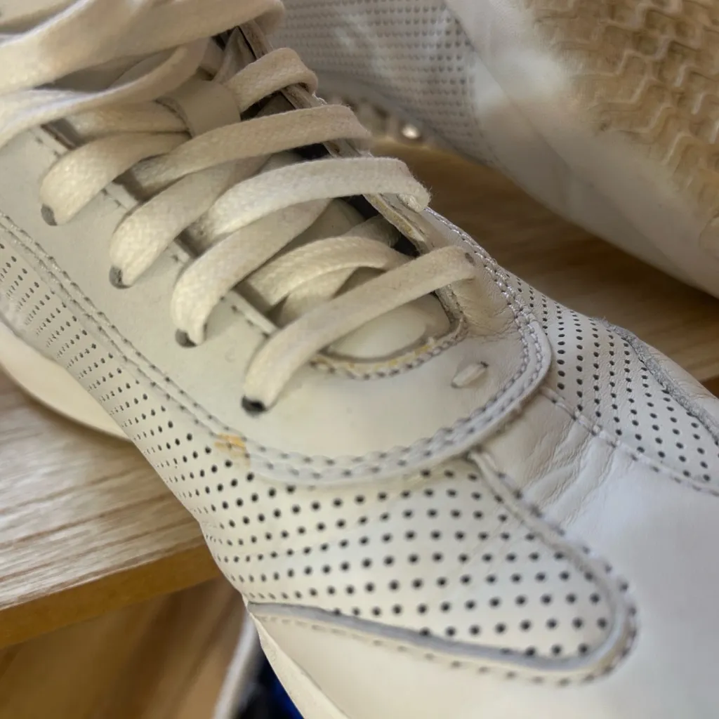 Women’s Cole Haan Grandpro Zerogrand White High-Top leather Sneakers - Image 10