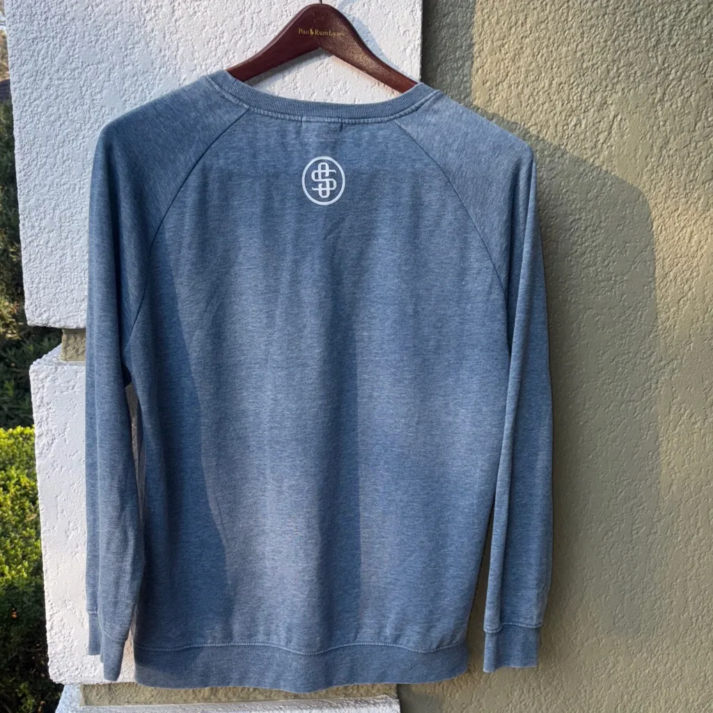 Simply Southern Western Barbie Blue Crewneck Sweater - Image 8