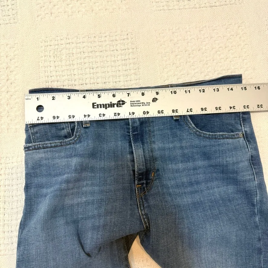 Levi's 724 29 high rise straight crop distressed ripped stretch jeans J1 3056 - Image 3