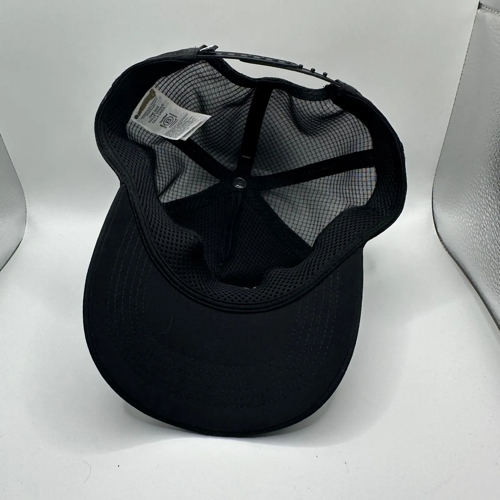 ATHLETA Black Mesh Trucker Hat Athletic Casual Baseball Cap - Image 5