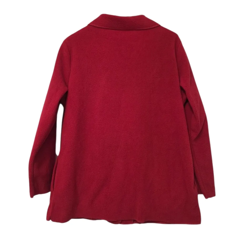 Bedford Fair Women's Fleece Coat Rose's Red Size Large Warm Coat Winter Coat - Image 2