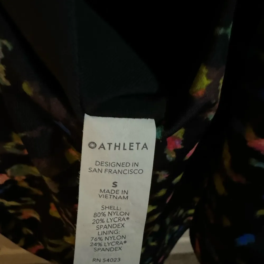 Athleta Multicolor Leopard Print One Piece Swimsuit w/ Key Hole Back - Image 8