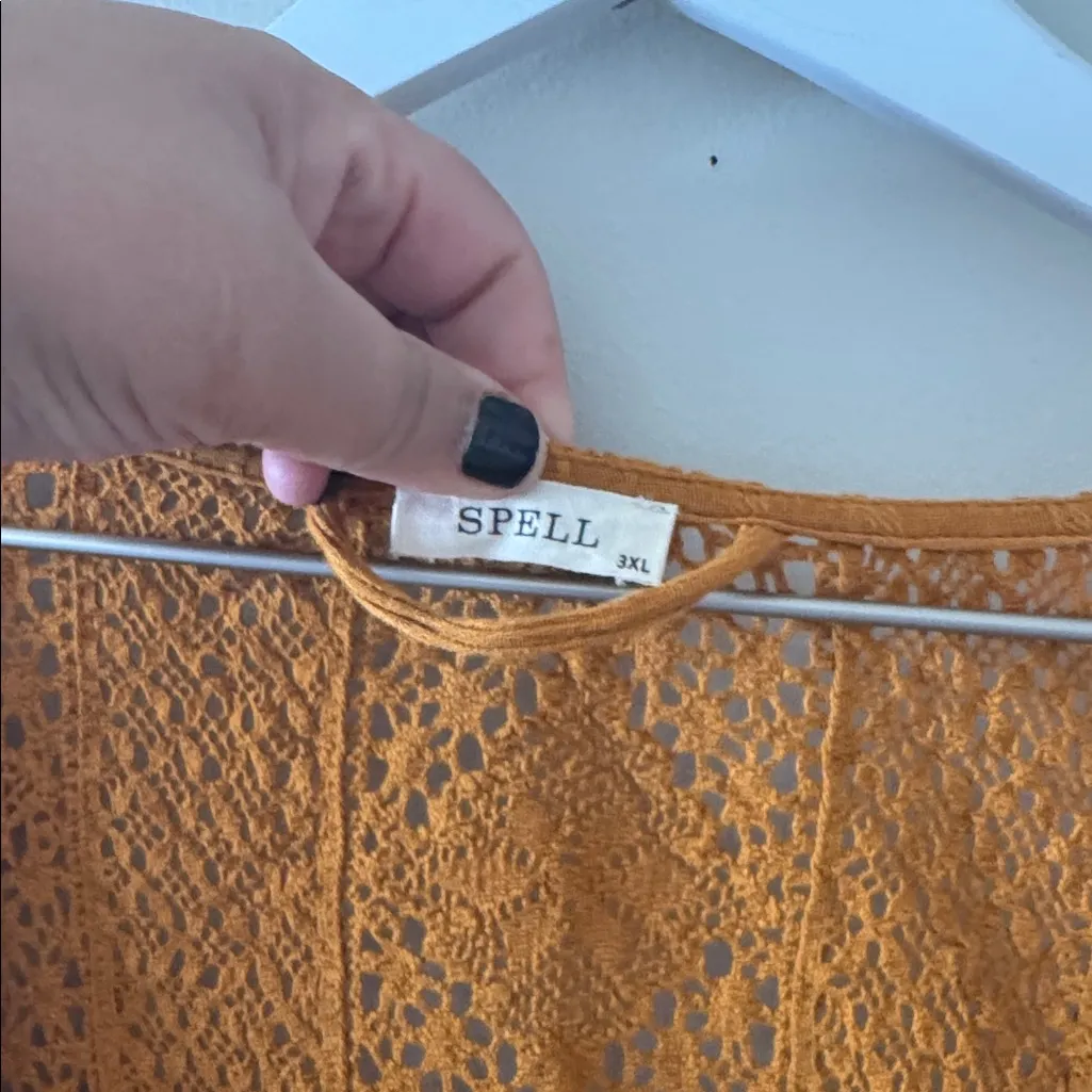 Spell Serenade Tunic Dress Marigold Orange Size 3X - Image 7