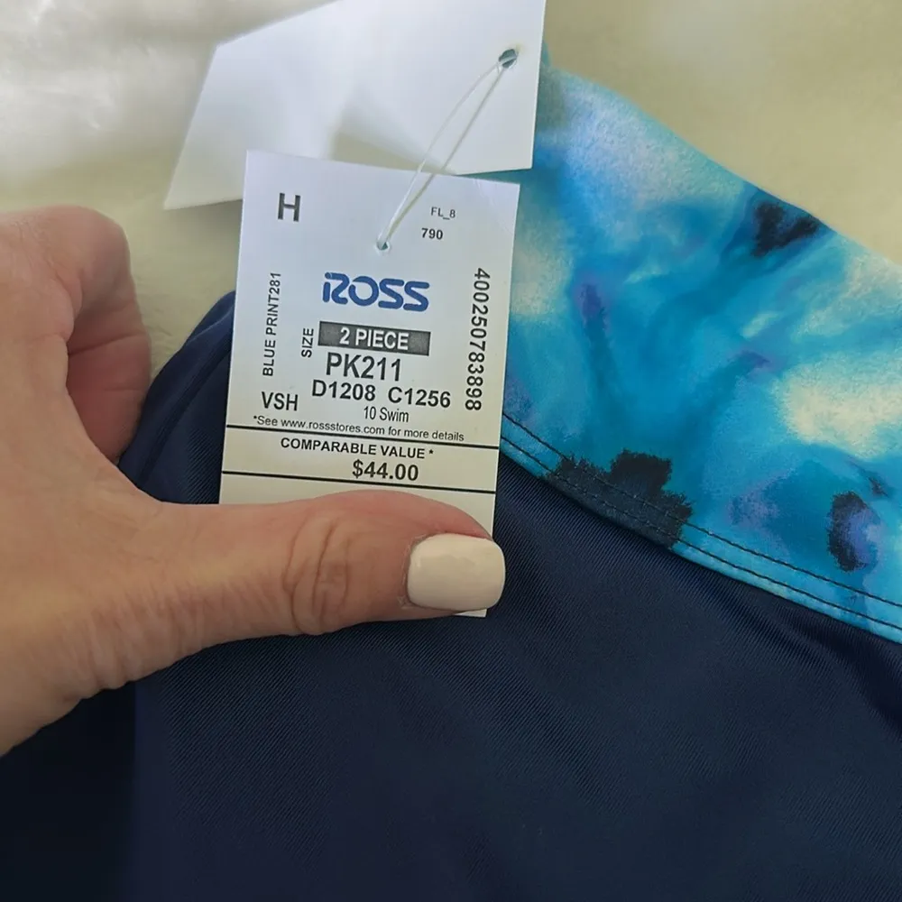 Blue Swim Shorts with Tie - Image 4