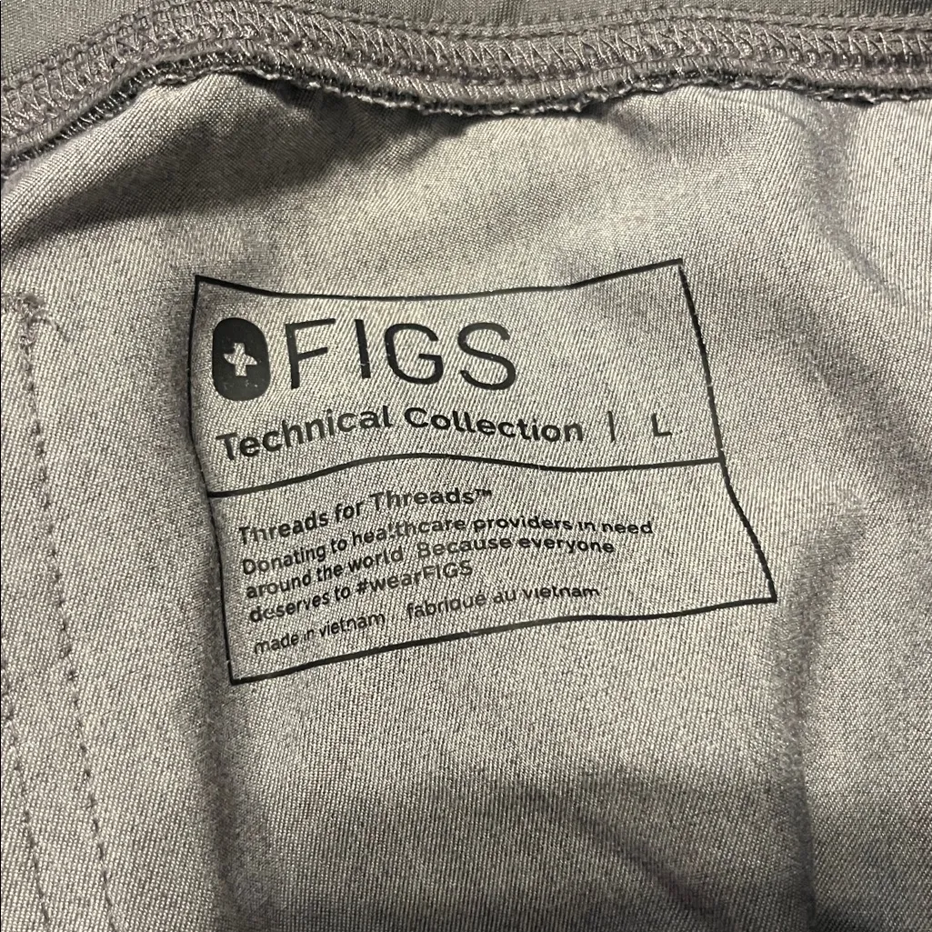 Figs Women's Graphite Gray Livingston Basic Scrub Pants Large - Image 6