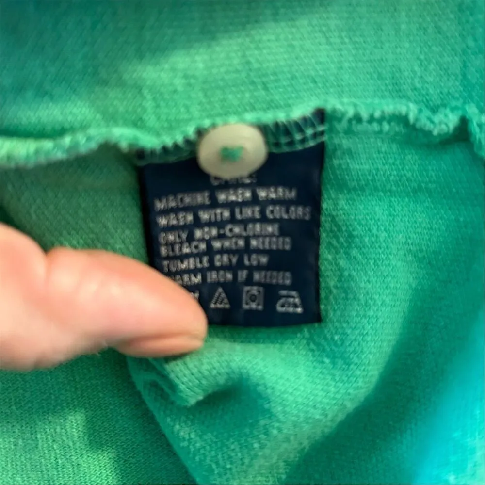 Ralph Lauren Women’s  Medium Green Classic Fit Polo Shirt Short Sleeve - Image 7