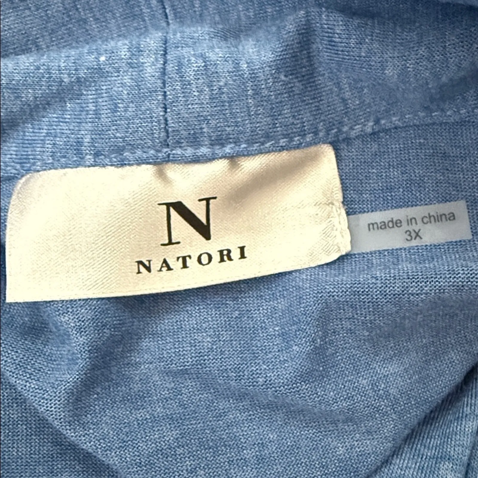 NWT Natori Congo Azure Blue Housecoat Robe - Image 3