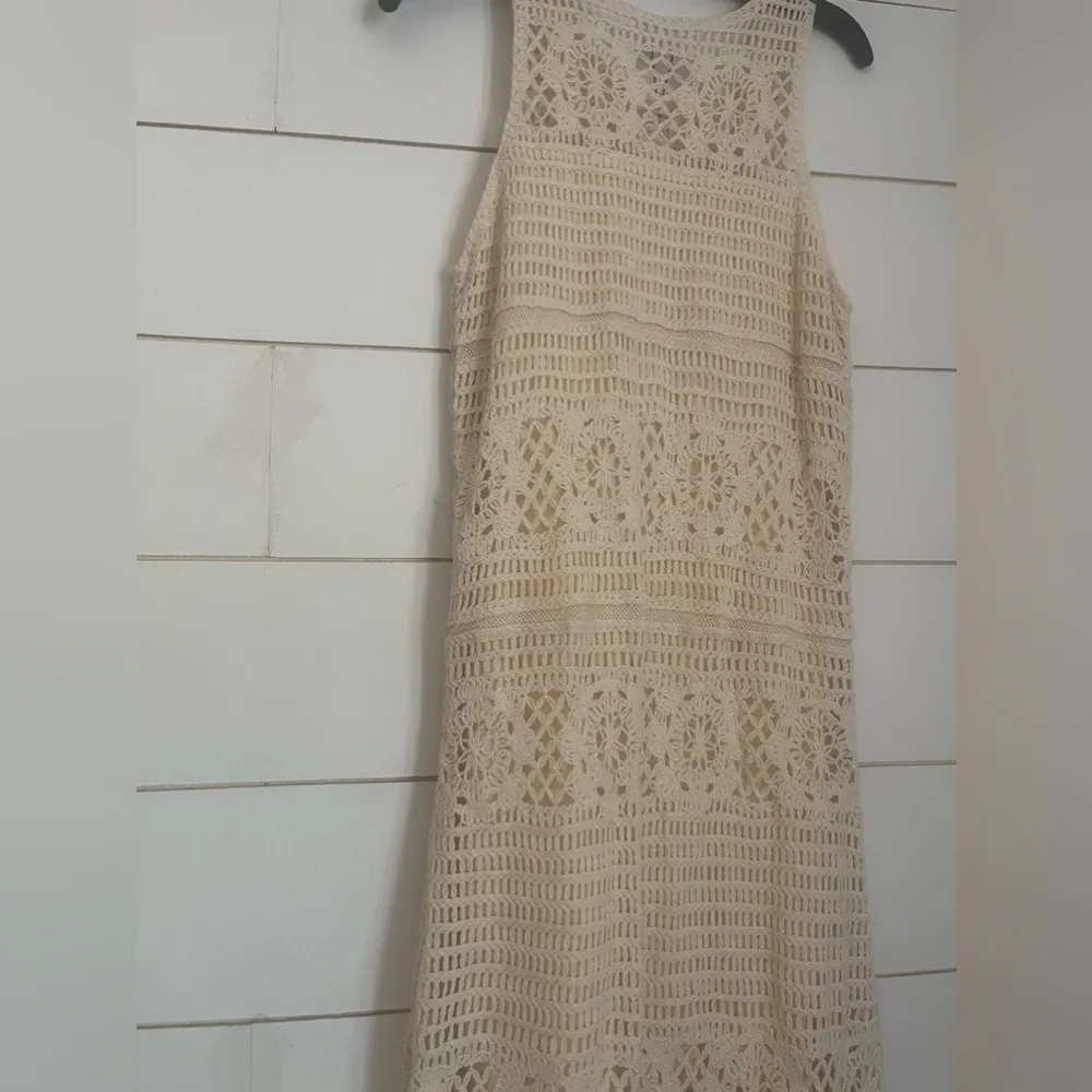 Crochet You Love Me Beige Crocheted Sleeveless Maxi Dress BB Dakota by Steve - Image 10