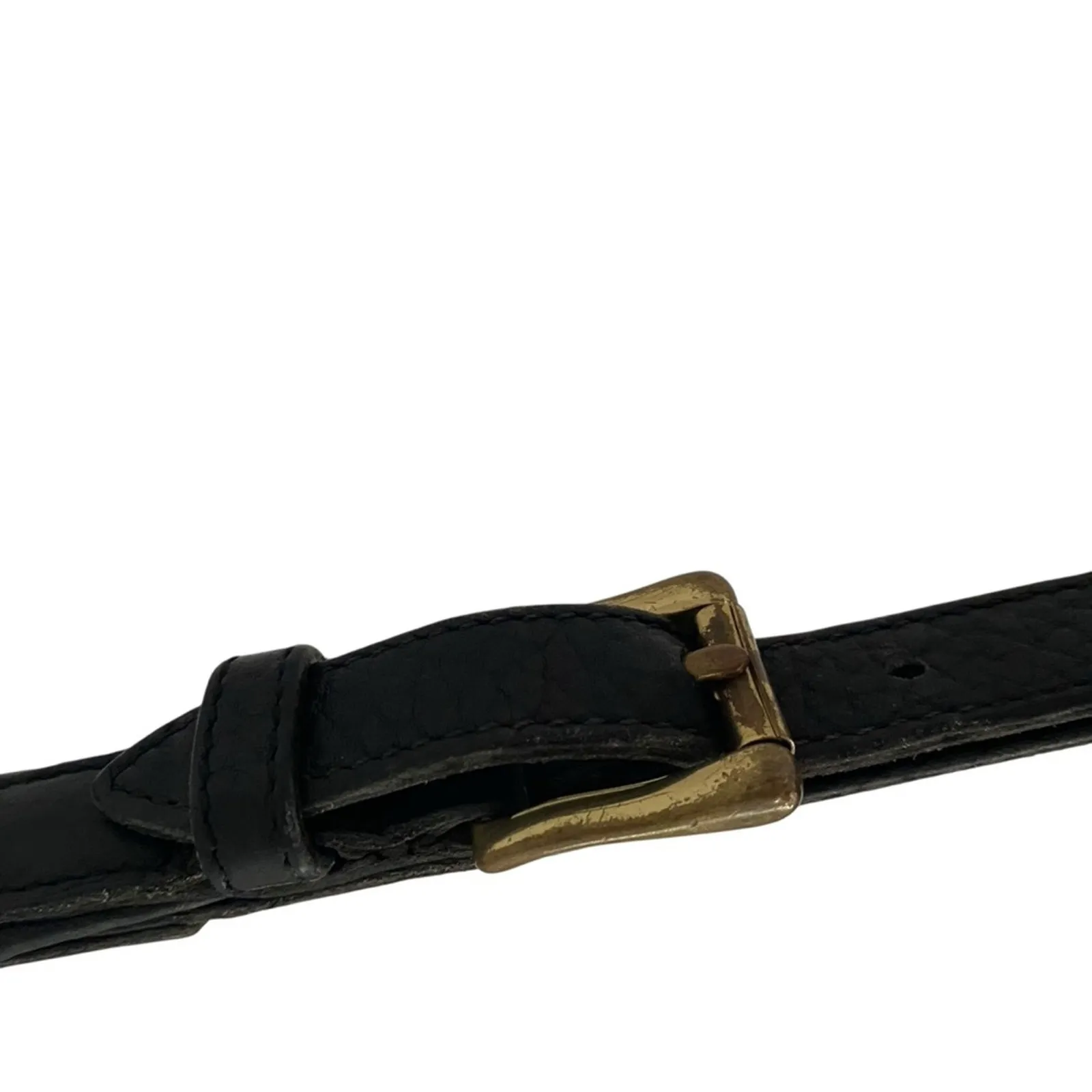 Dooney and Bourke Vintage Black Leather Pebbled Bucket Bag Purse - Image 5