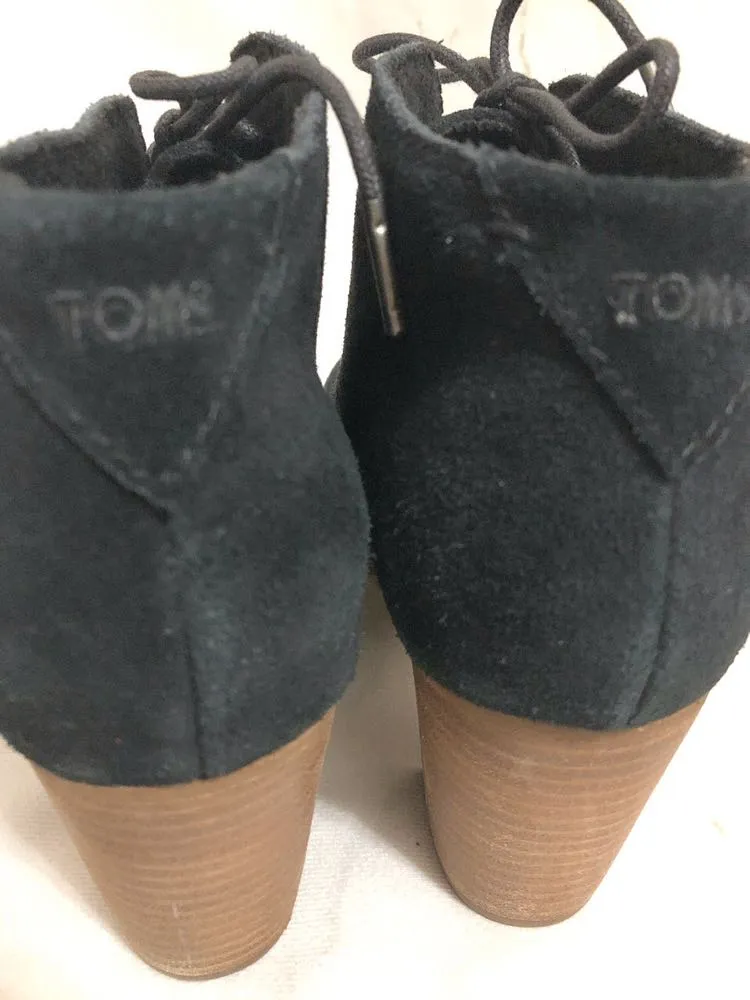 Toms Lunata Lace Up Suede Bootie - Image 7