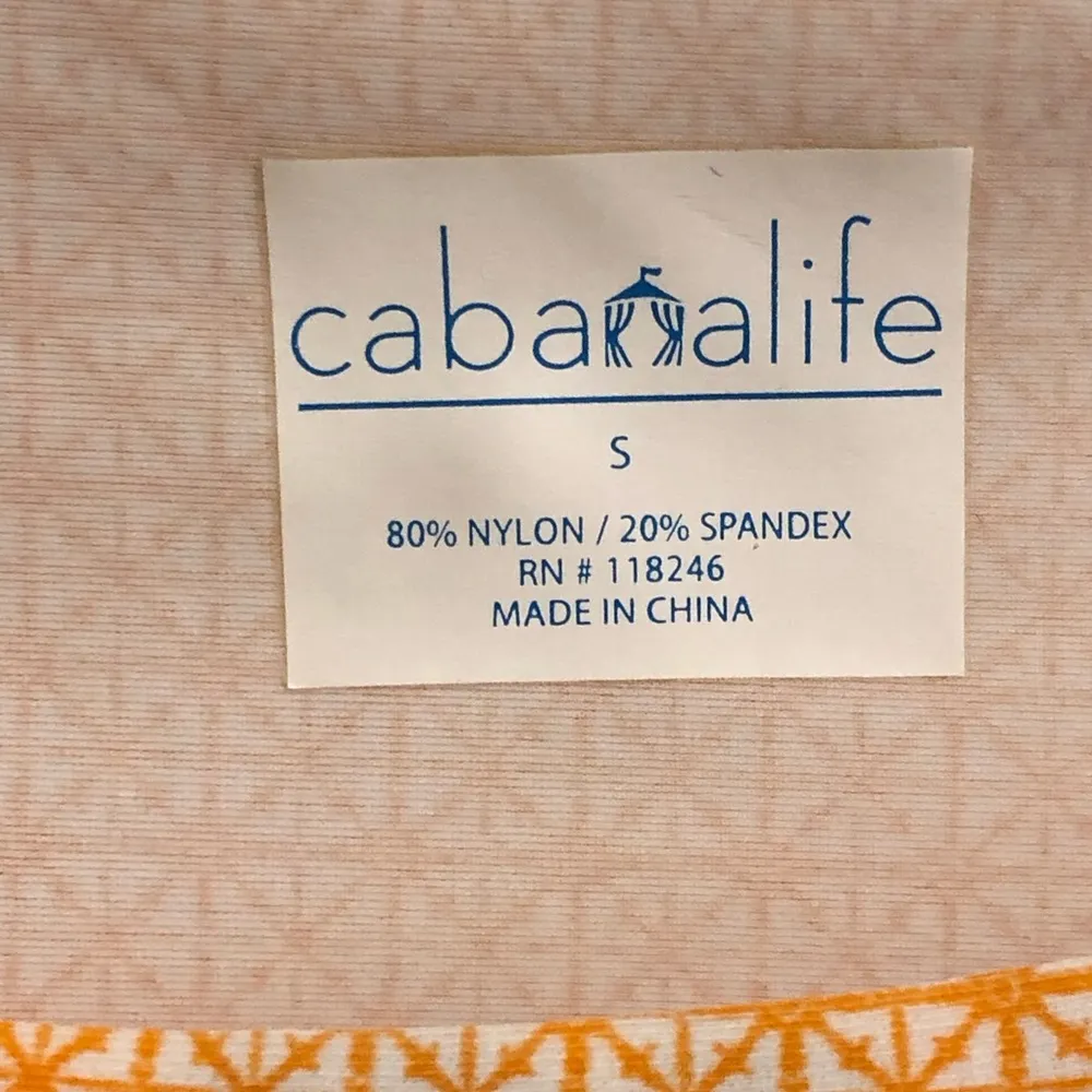 Cabana Life coral SPF sun protection dress size small Orange - Image 3
