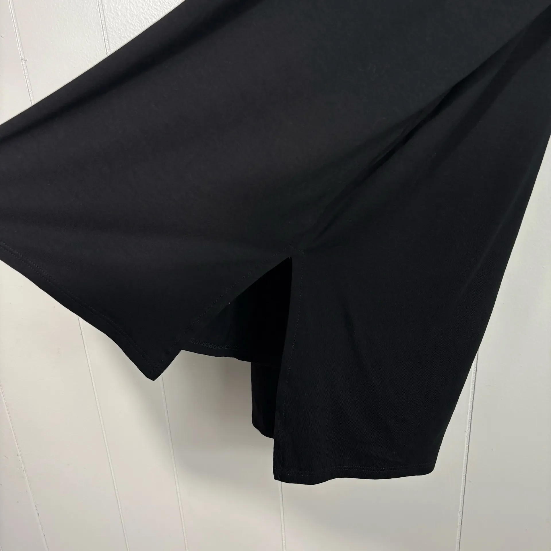 Chicsoul USA Made Black Jersey Knit High-Low Longline Tunic Top Plus Size 1XL 1X - Image 4