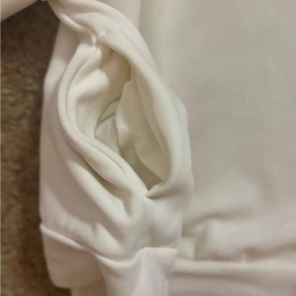 Fabletics Cream Hooded Sweatshirt - Image 4