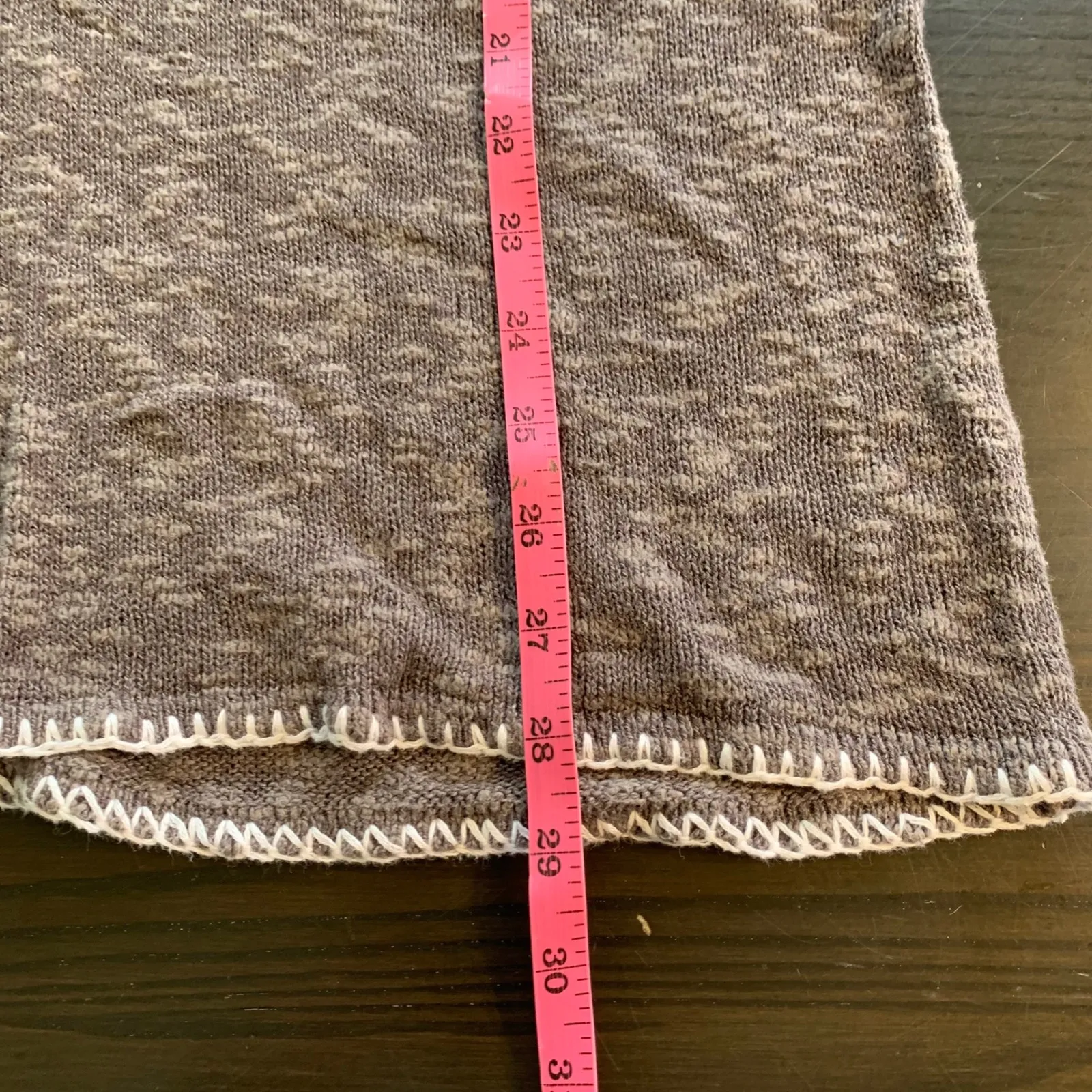 Fresh Produce V Neck Short Sleeve‎ Knit Dress Tunic Top Women's XS S Gray Beachy - Image 9