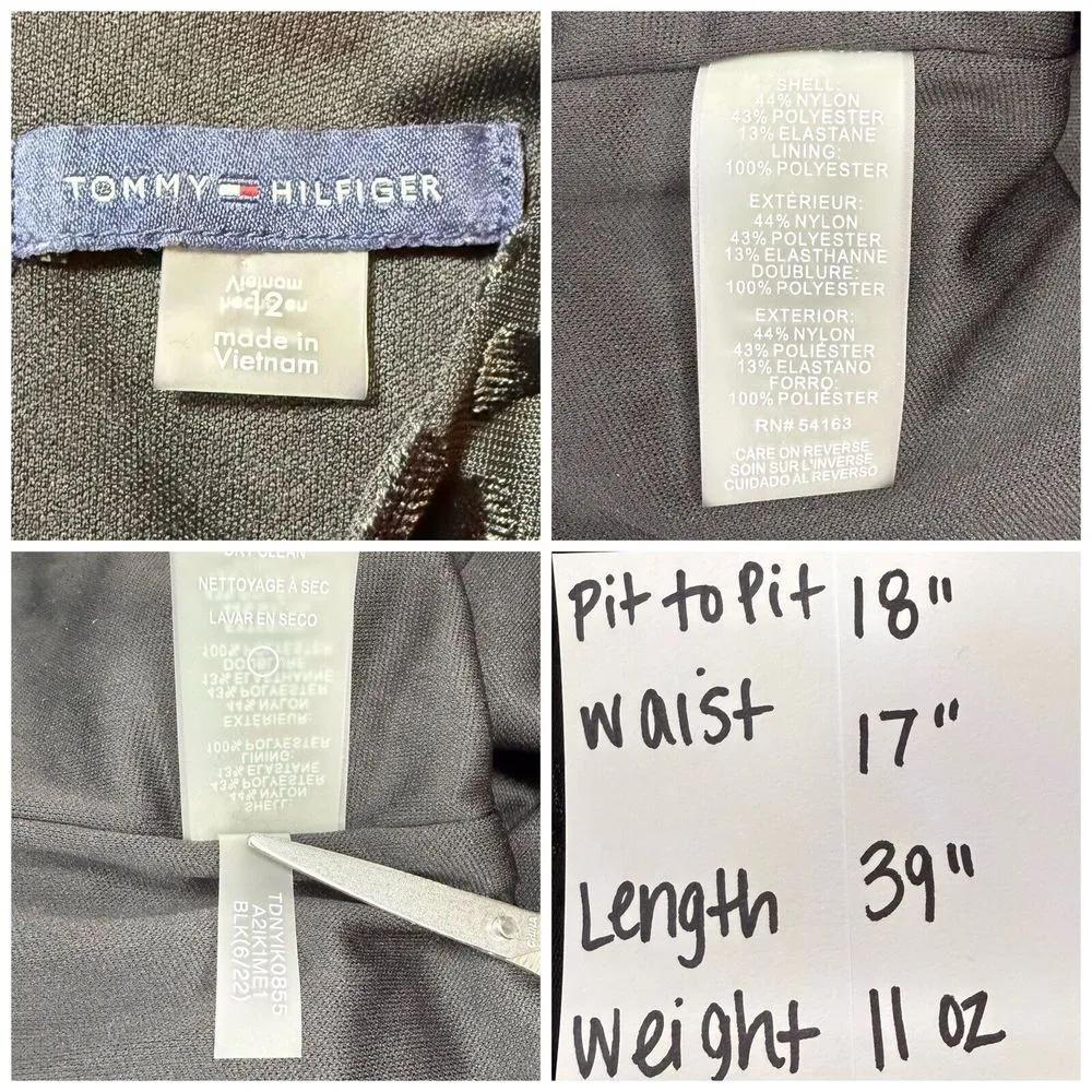 NWOT Tommy Hilfiger Dress 12‎ Velvet Burnout Animal Print Leopard Flutter Sleeve - Image 8