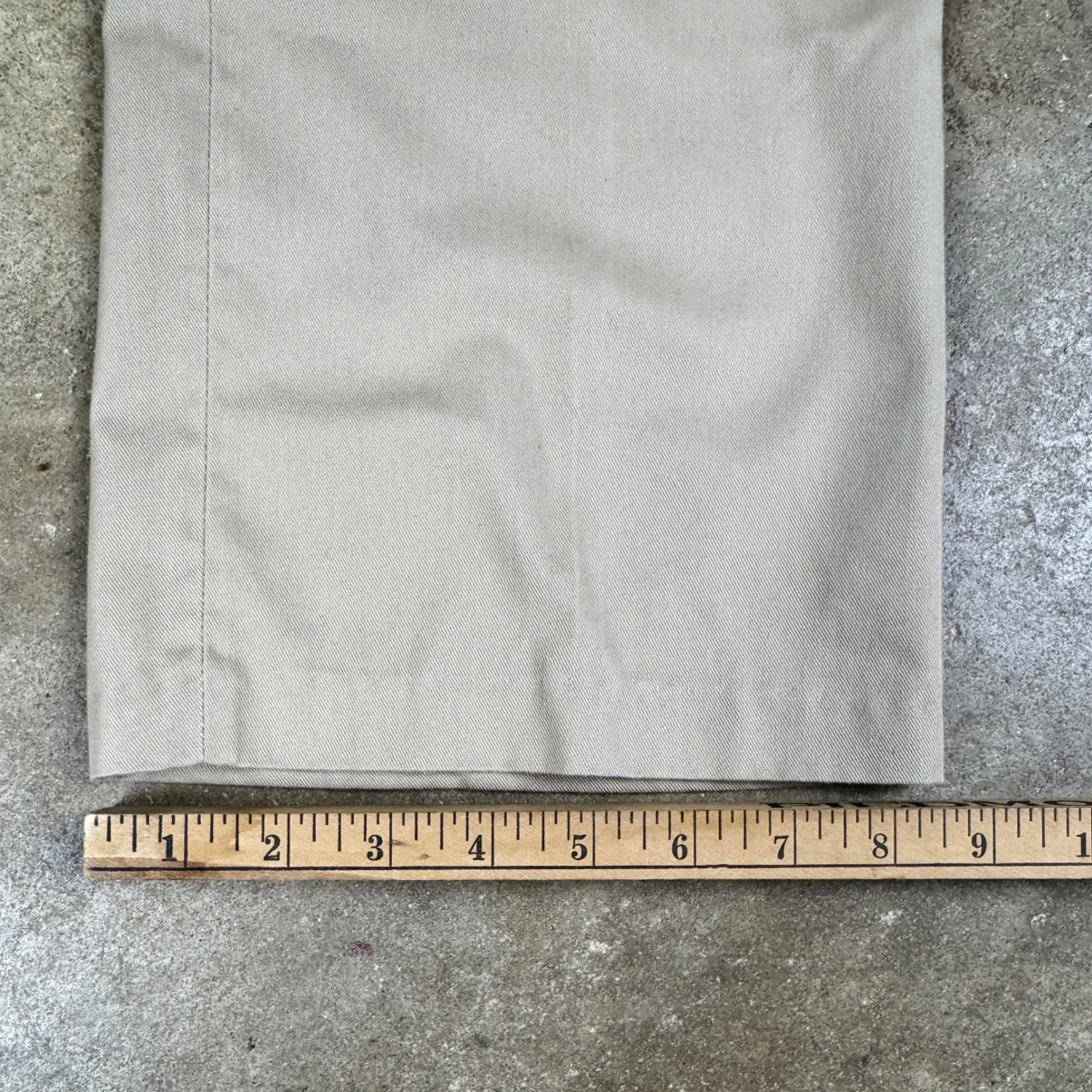 Vtg Izod Lacosteā Women's Khaki Pants Size 28 Beige High Rise Classic Chino Tan - Image 12