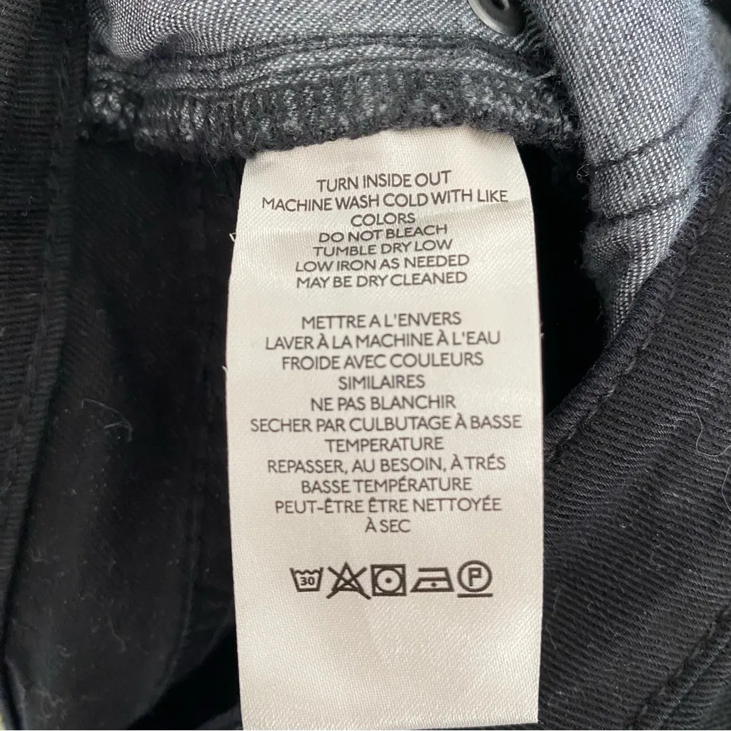 Maeve Anthropologie Colette High Rise Crop Black Wide-Leg Jeans size 29 - Image 8