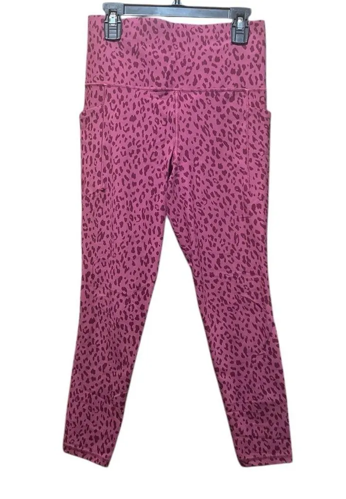 Athleta Salutation Stash Pocket II 7/8 Legging Dot Leopard Vintage Size Small - Image 4