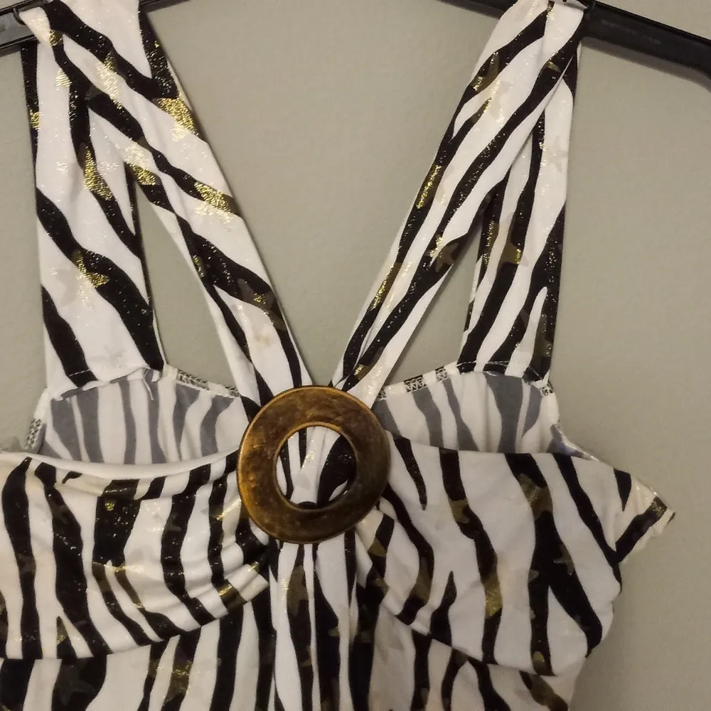 Rue21 XL O-Ring Animal Print Stretch Tunic Tank Top - Image 6