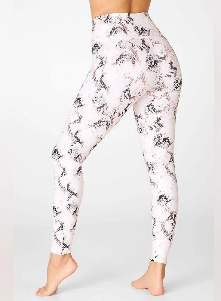 Fabletics High Waist Ultracool 7/8 Leggings Snake Print Stretch Activewear Small - Image 3