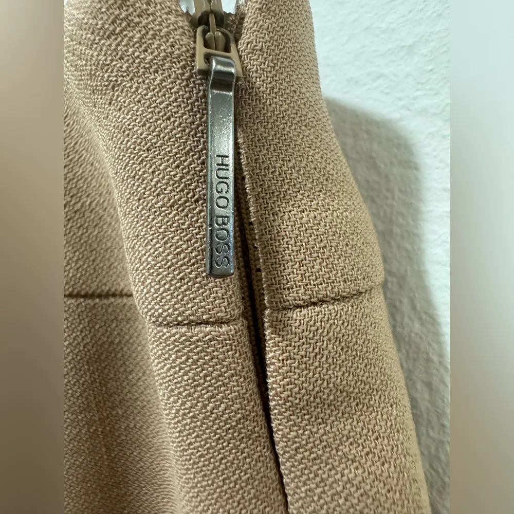 HUGO BOSS Vikilena Button Pencil Skirt In Warm Camel size 12 - Image 6