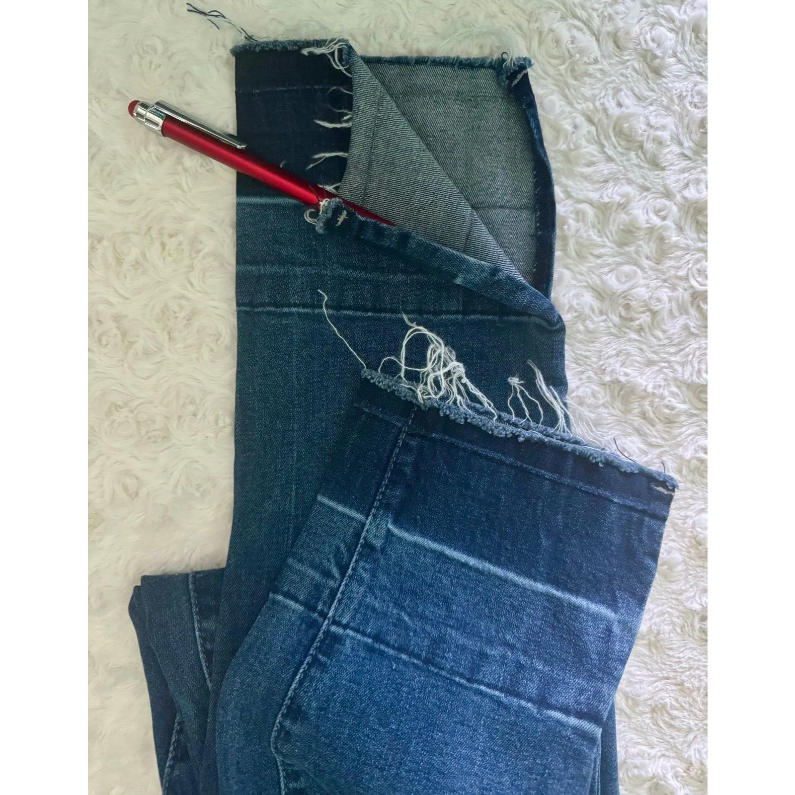 Seven 7 ankle jeans Skinny Easy Fit sz 10 raw hem - Image 7
