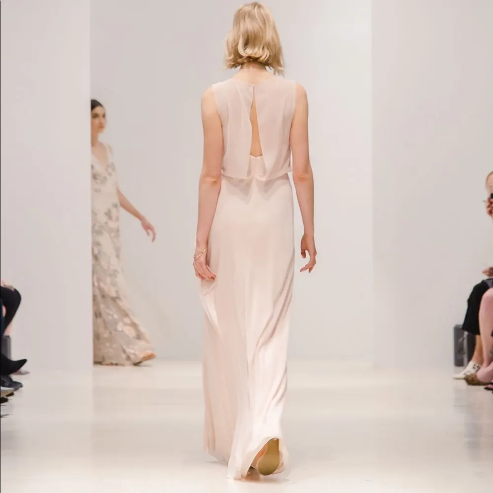 Jenny Yoo Paltrow Chiffon Dress *FLAWED blush - Image 3