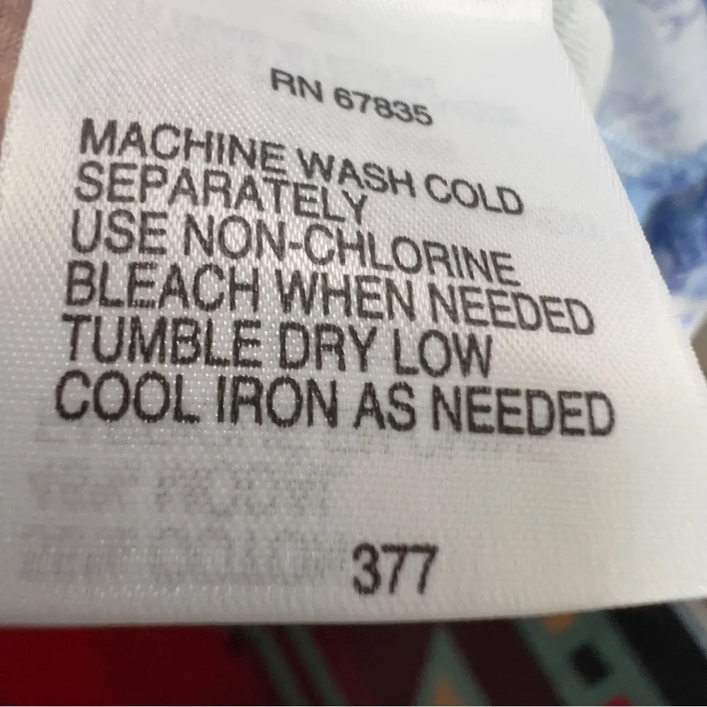 Nautica Sleepwear Size Medium Short Sleeve Crewneck Blue Floral Sleep To… - Image 7