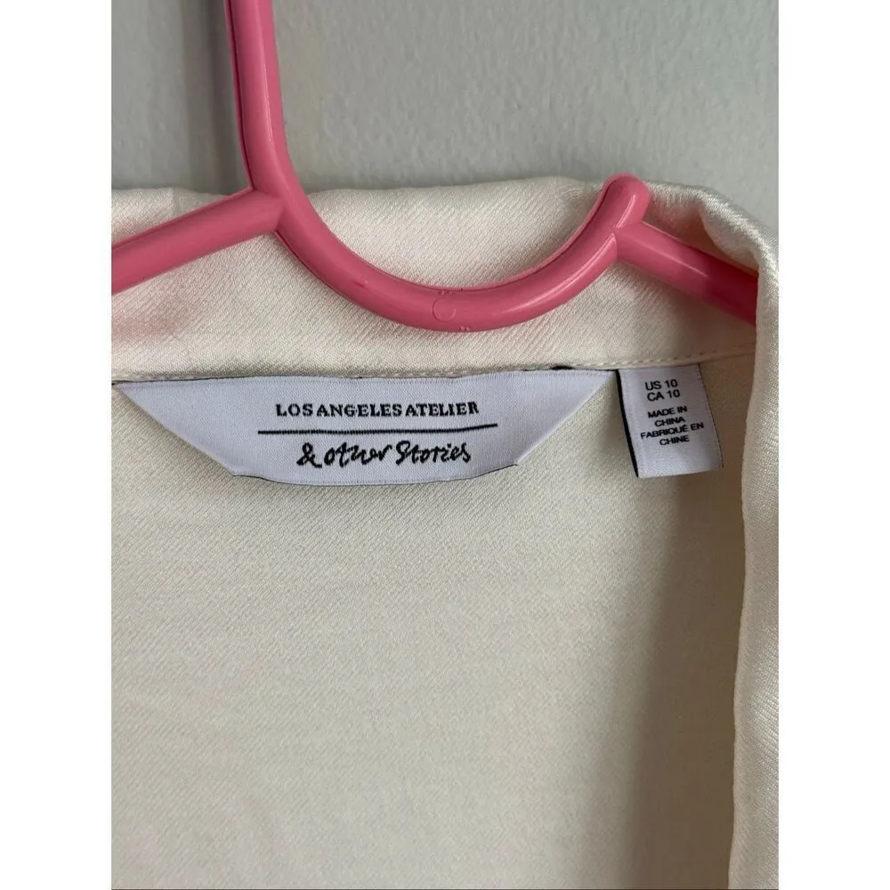 & Other Stories cropped blouse US 10 - Image 4