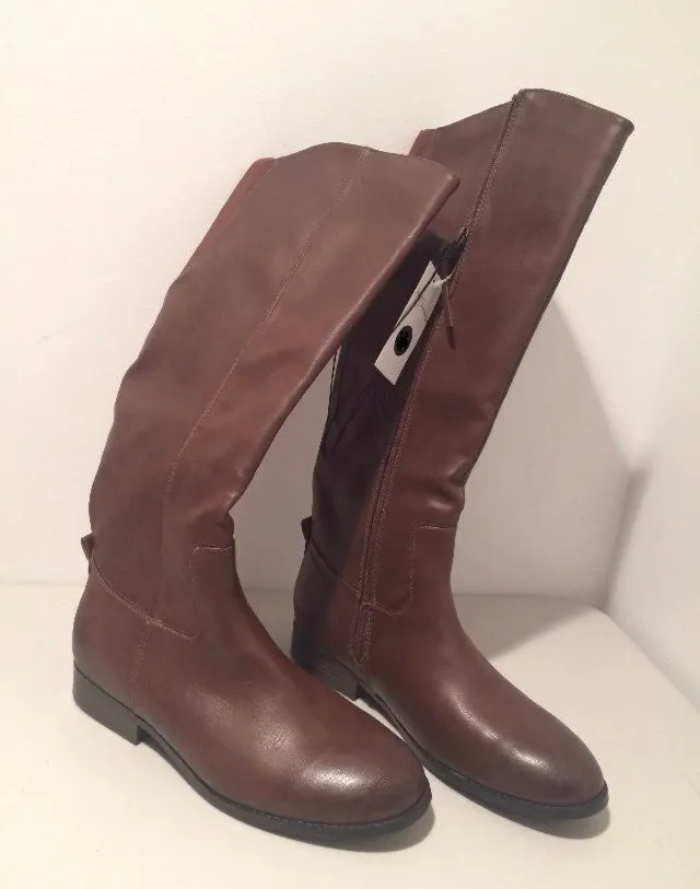 Knee High Boots, Size 8 1/2 Brown - Image 2