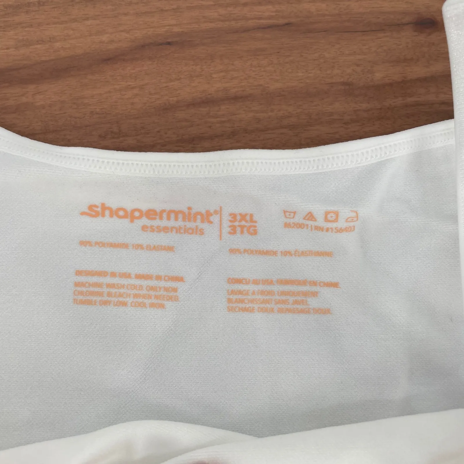 Shapermint Essentials All Day Every Day Scoop Neck Cami 3XL White Size 3X - Image 3