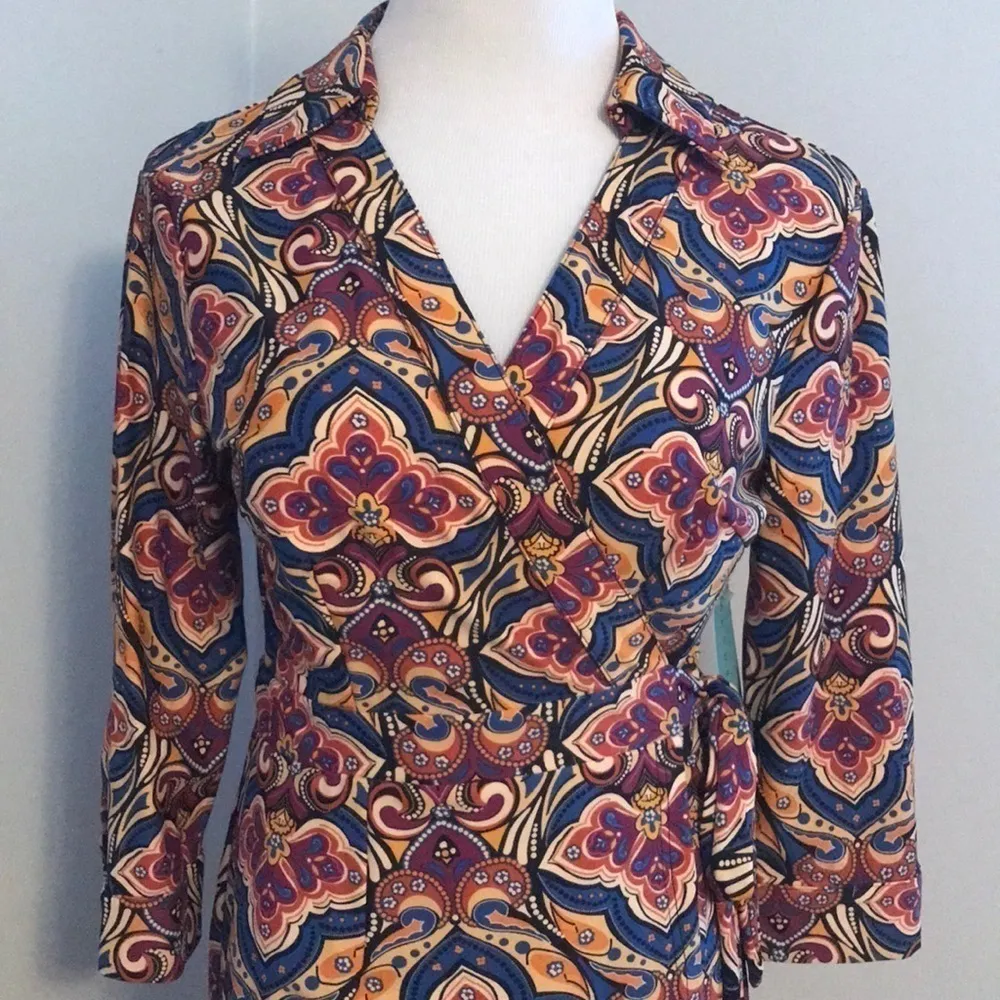 NWT Aryeh Printed Wrap Mini Dress - Image 2