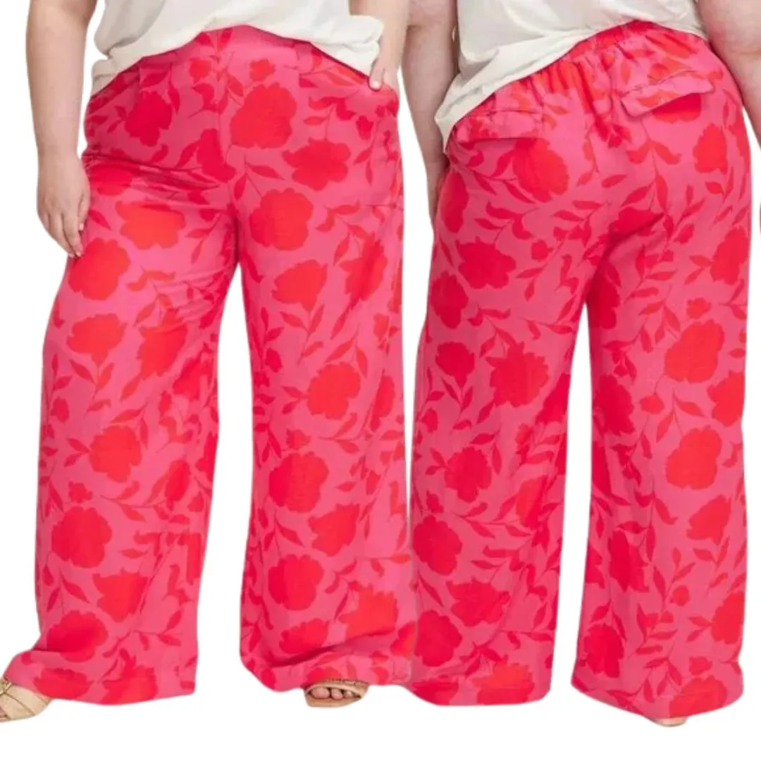 Kate Spade New York Classic Rose High-Rise Linen Blend Trouser Size XXL - Image 2