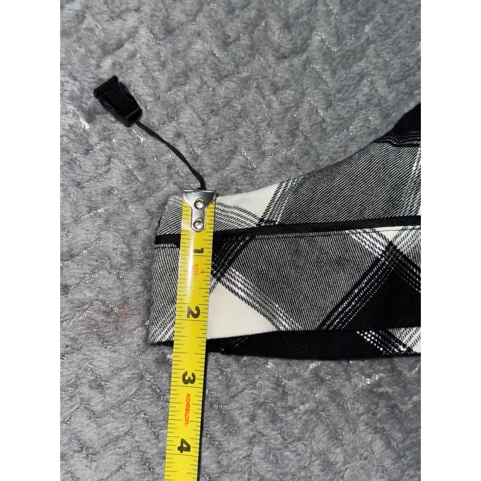 Victorias‎ Secret Black Plaid Romper Jumpsuit Flannel Pajama Size M NWT - Image 11