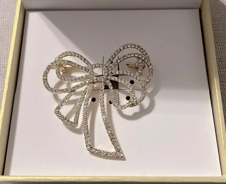 Charter Club Gold-Tone Pave Bow Pin, New in Box - Image 3