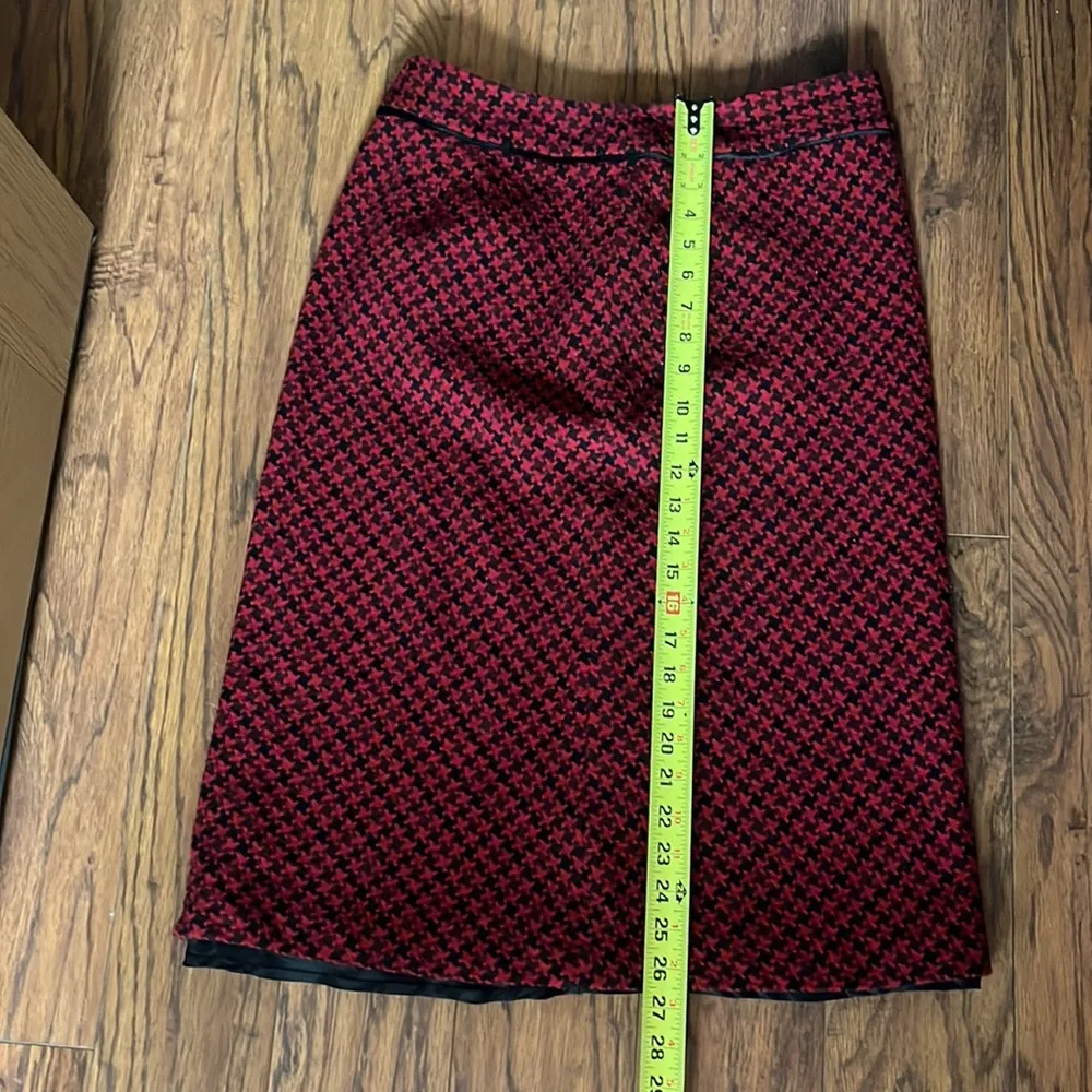 Woven Houndstooth skirt Red Size undefined - Image 11