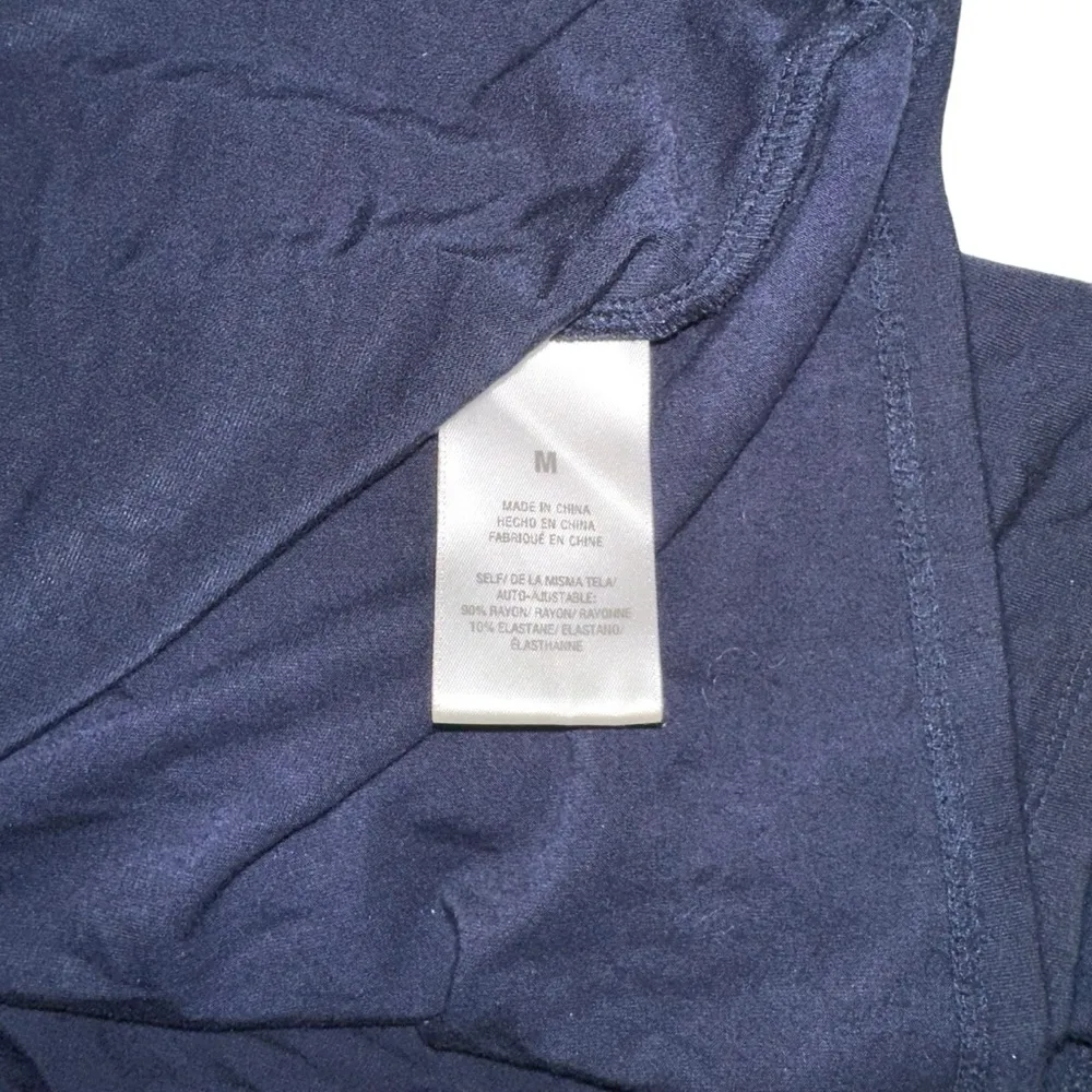 NWT Favorite Daughter The Weekend Navy Plunge Sleeveless Maxi Dress MEDIUM Blue - Image 6