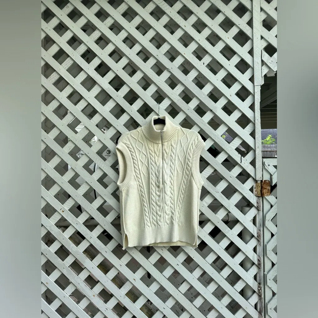 Free People Lizzy Half Zip Vest - Image 5