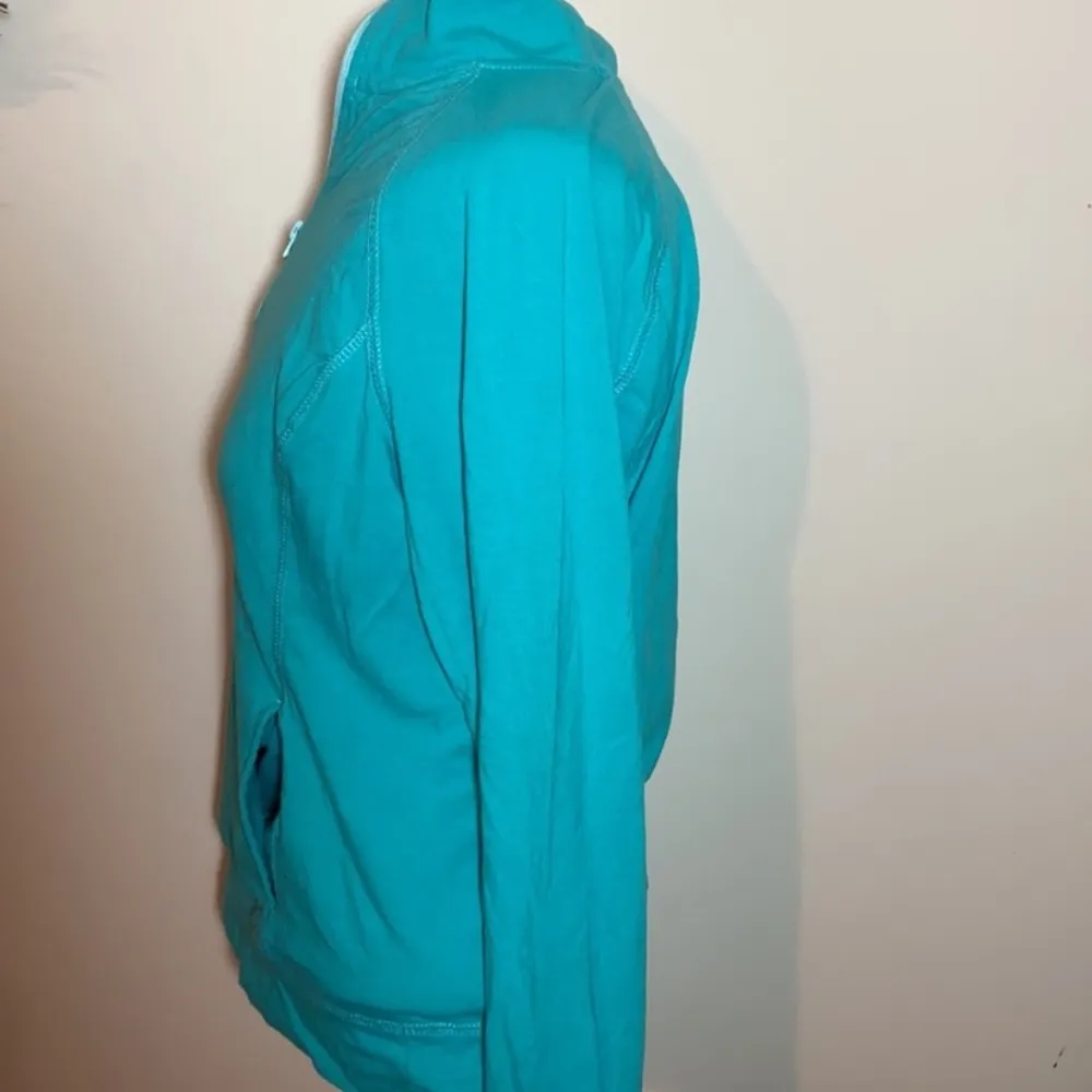 Aeropostale live love dream Athletic 1/4 zip pullover Large aqua blue - Image 3