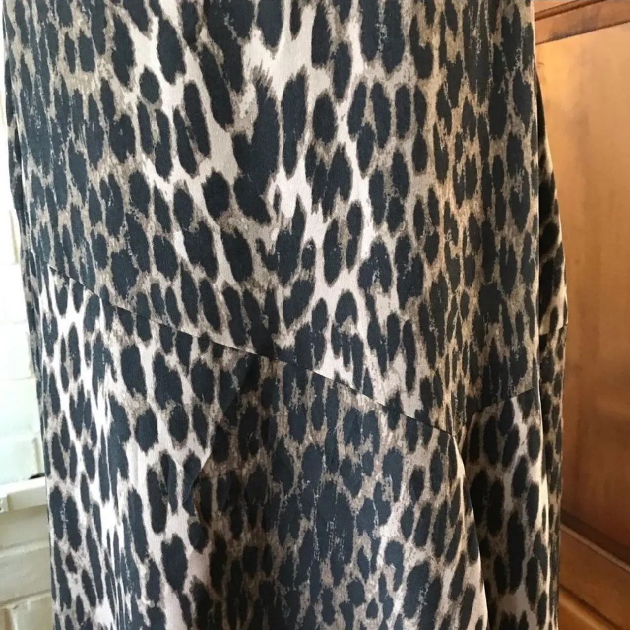 Vince Camuto Animal Print Off Center Hemline Skirt - Image 3