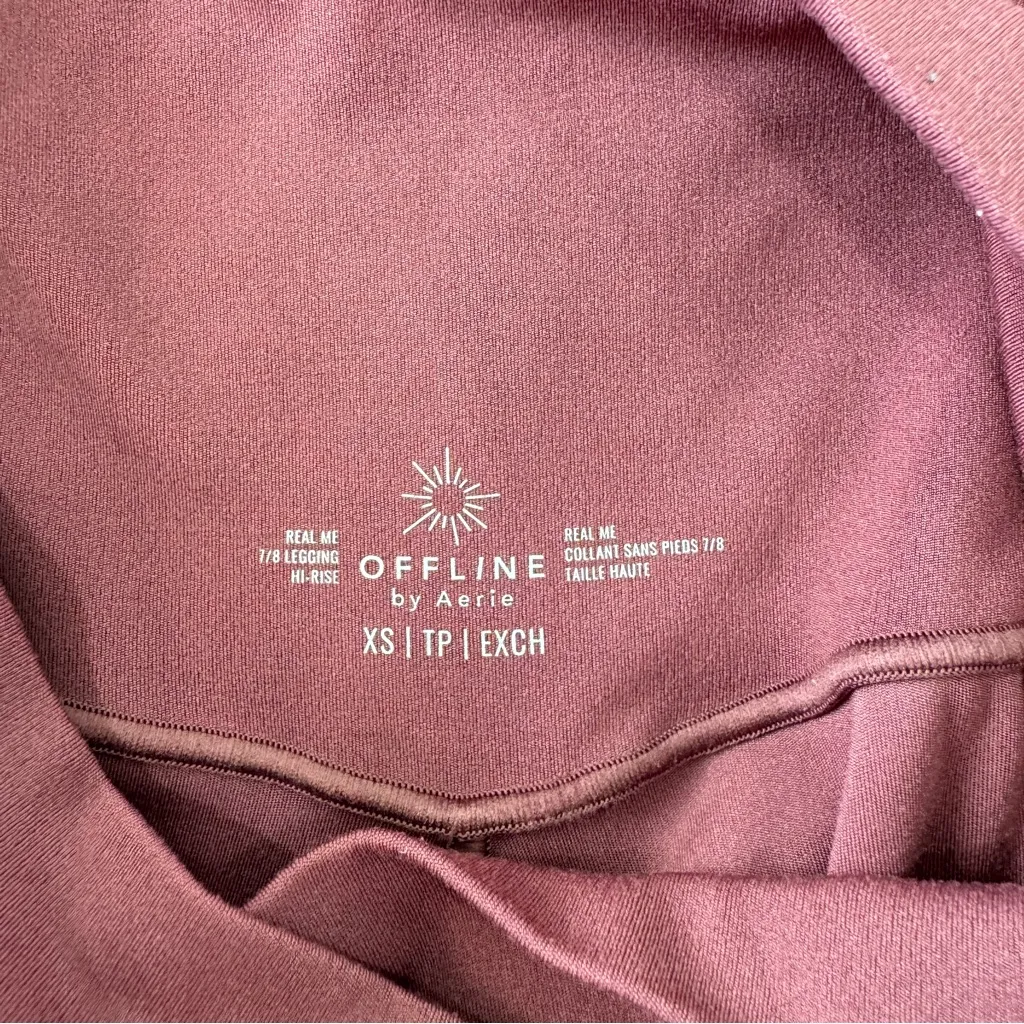 Aerie Offline Real Me High Waisted Crossover Leggings Brick Stone XS - Image 10